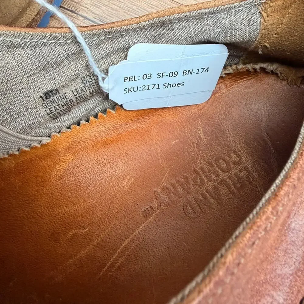 Timberland Boot Company Men's size 10 Brown Leather Lace-Up Dress Shoes